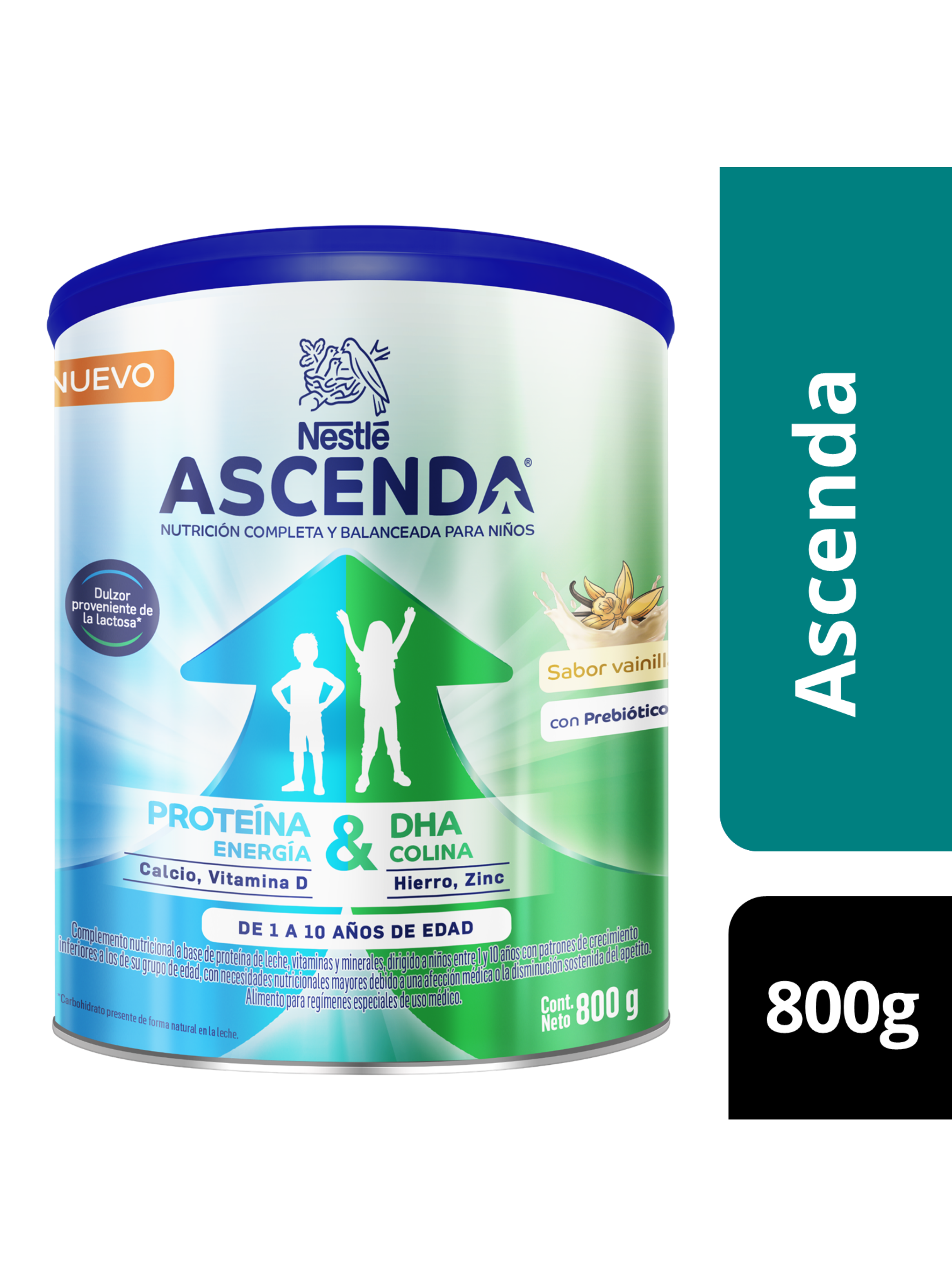 Suplemento Nestlé ASCENDA® Vainilla 800 g-2