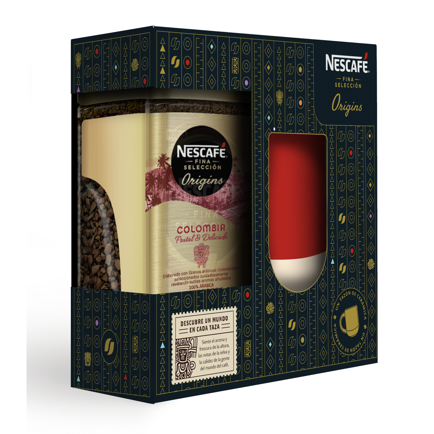 Café NESCAFÉ® Fina Selección Colombia 100g  + tazón-2