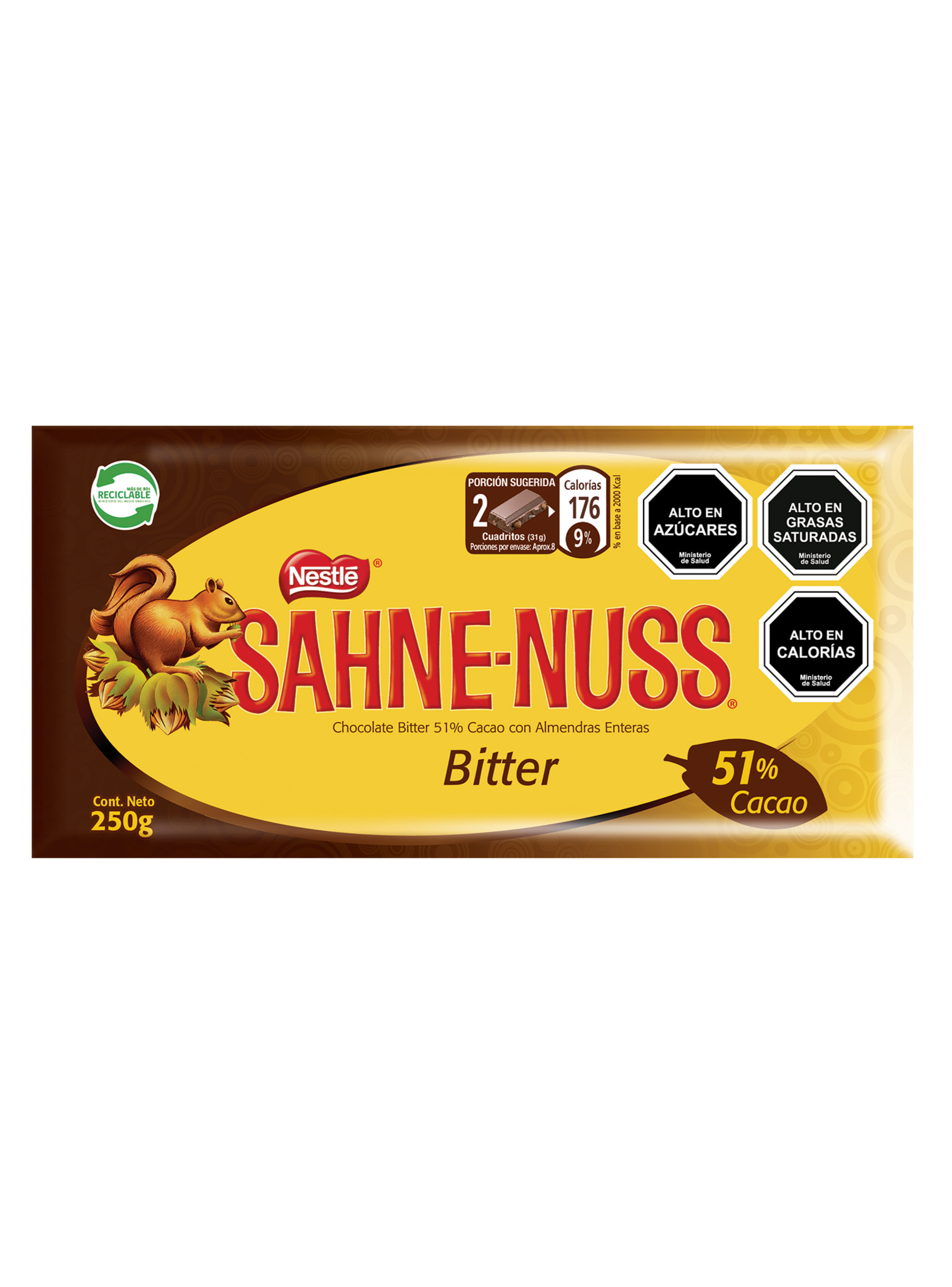 Pack Chocolate Sahne Nuss 3 Variedades 250g-2