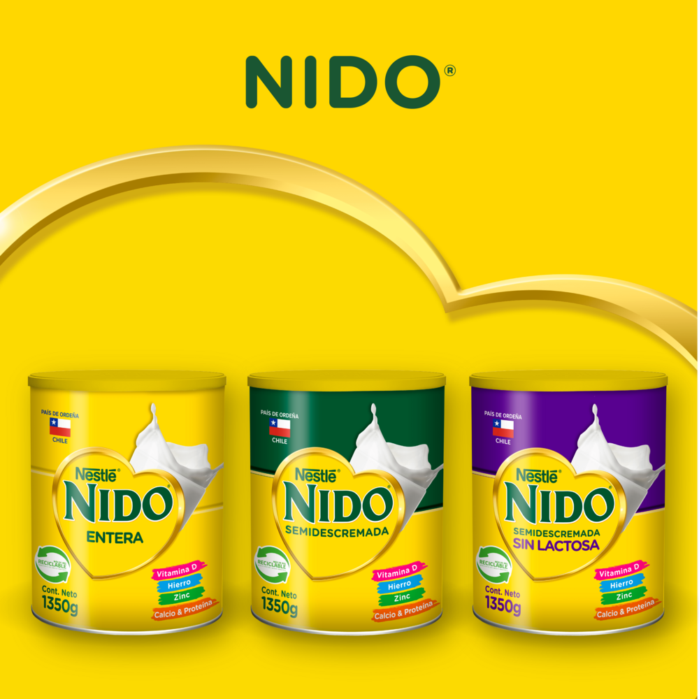 Leche en Polvo Nido® Entera Tarro 1350g Pack X4-4