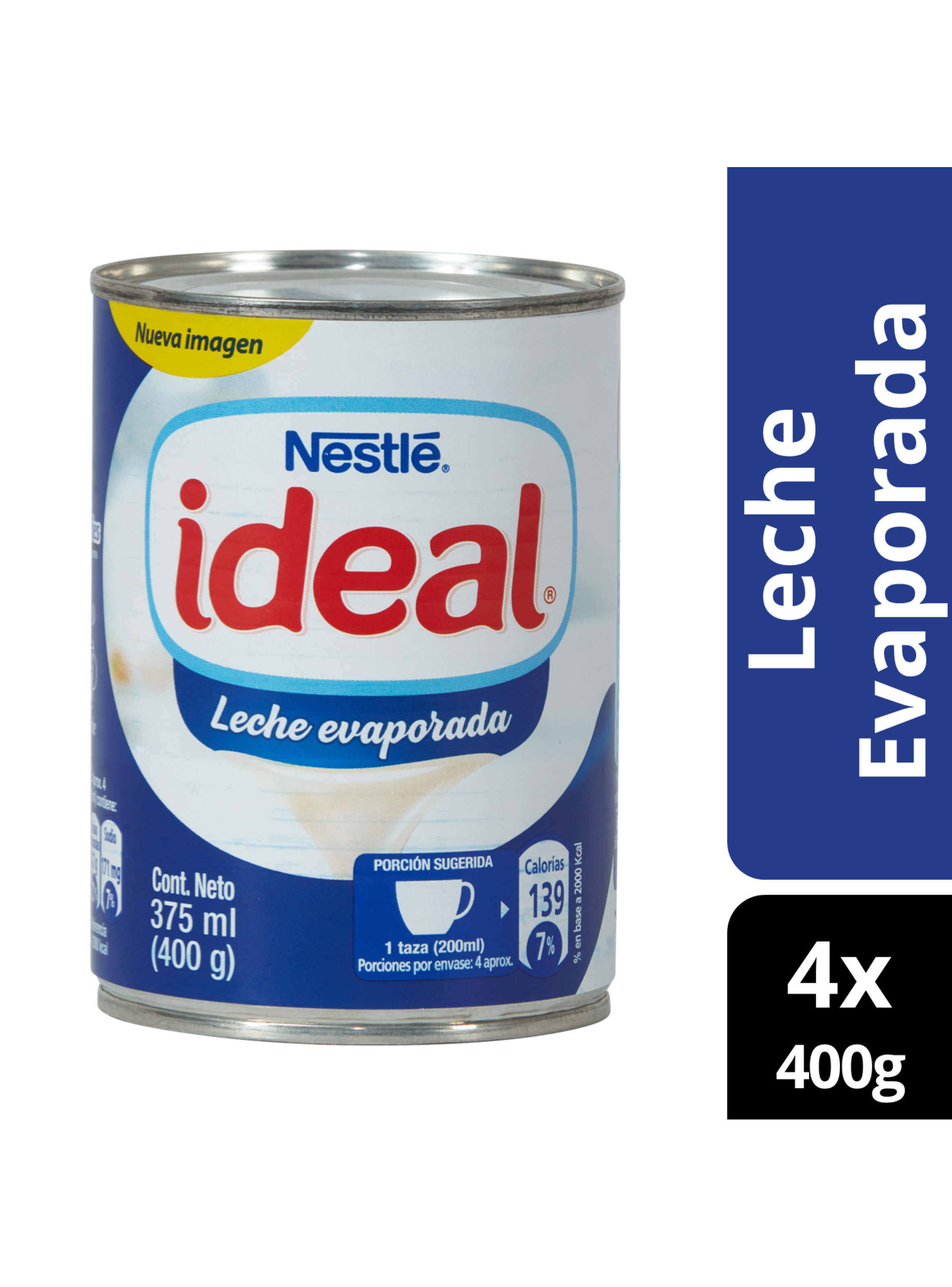 Leche Evaporada IDEAL®  Clasica Tarro 400g Pack x4-3