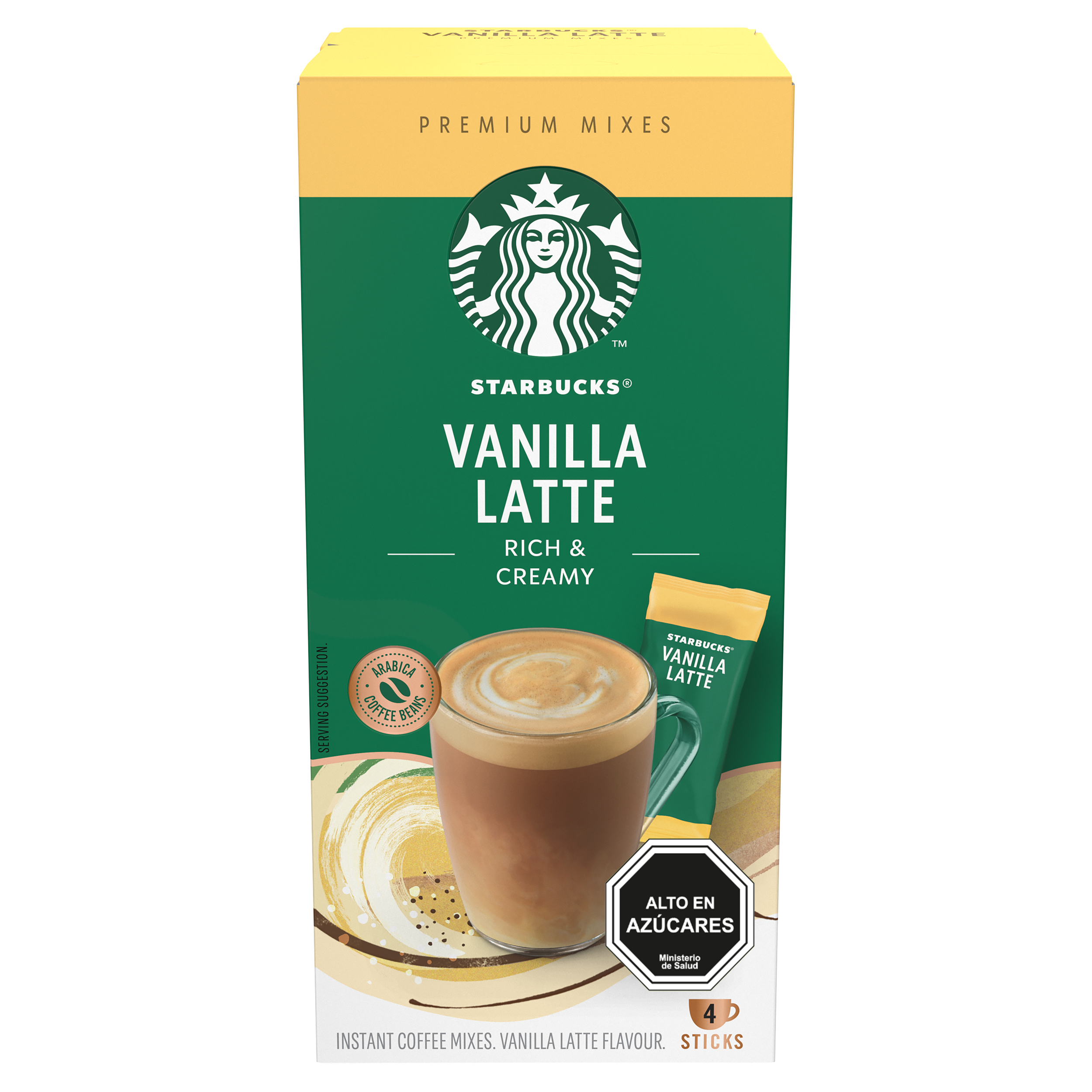 Café Instantáneo STARBUCKS® Vanilla Latte 4 sobres (4x21.5g)-1