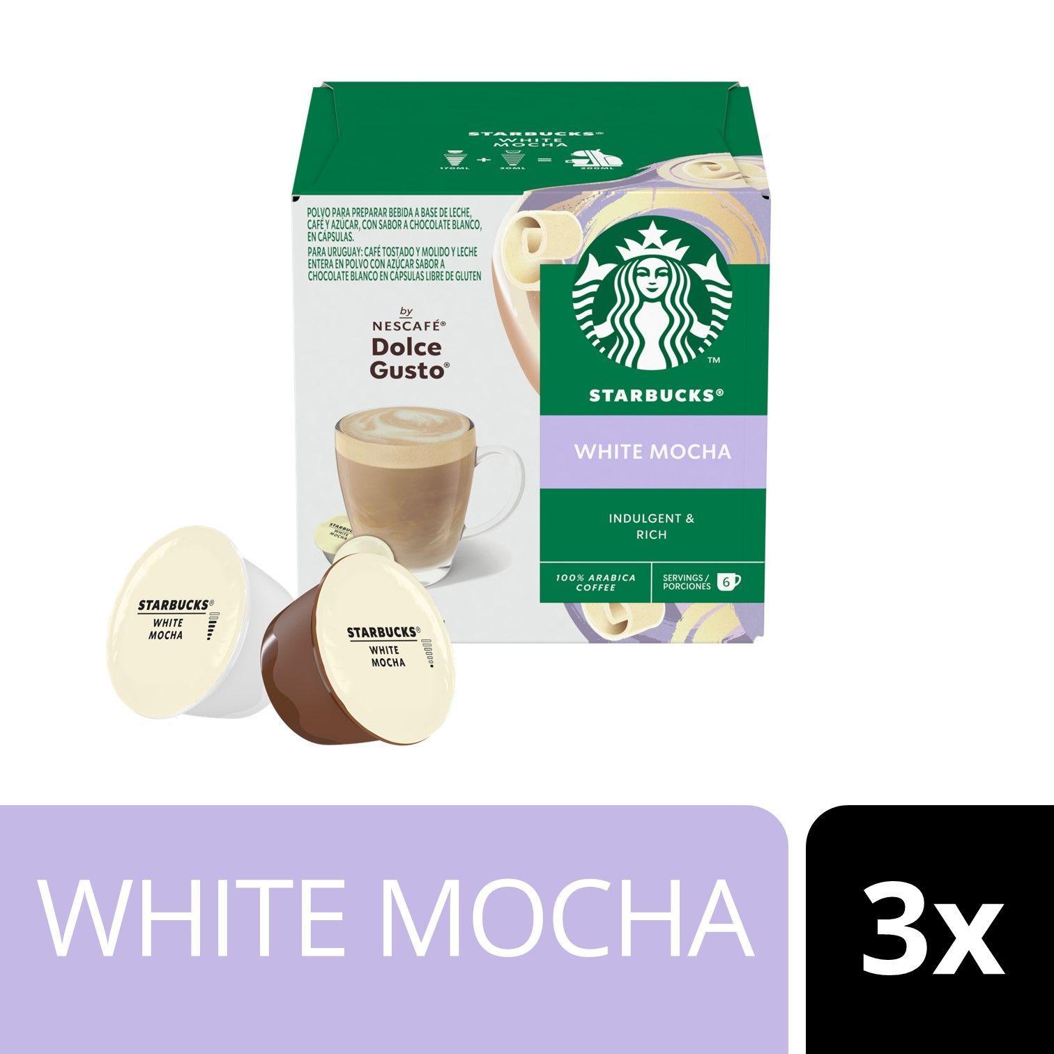 Pack 3 Café STARBUCKS DOLCE GUSTO White Mocha 12 cápsulas-1