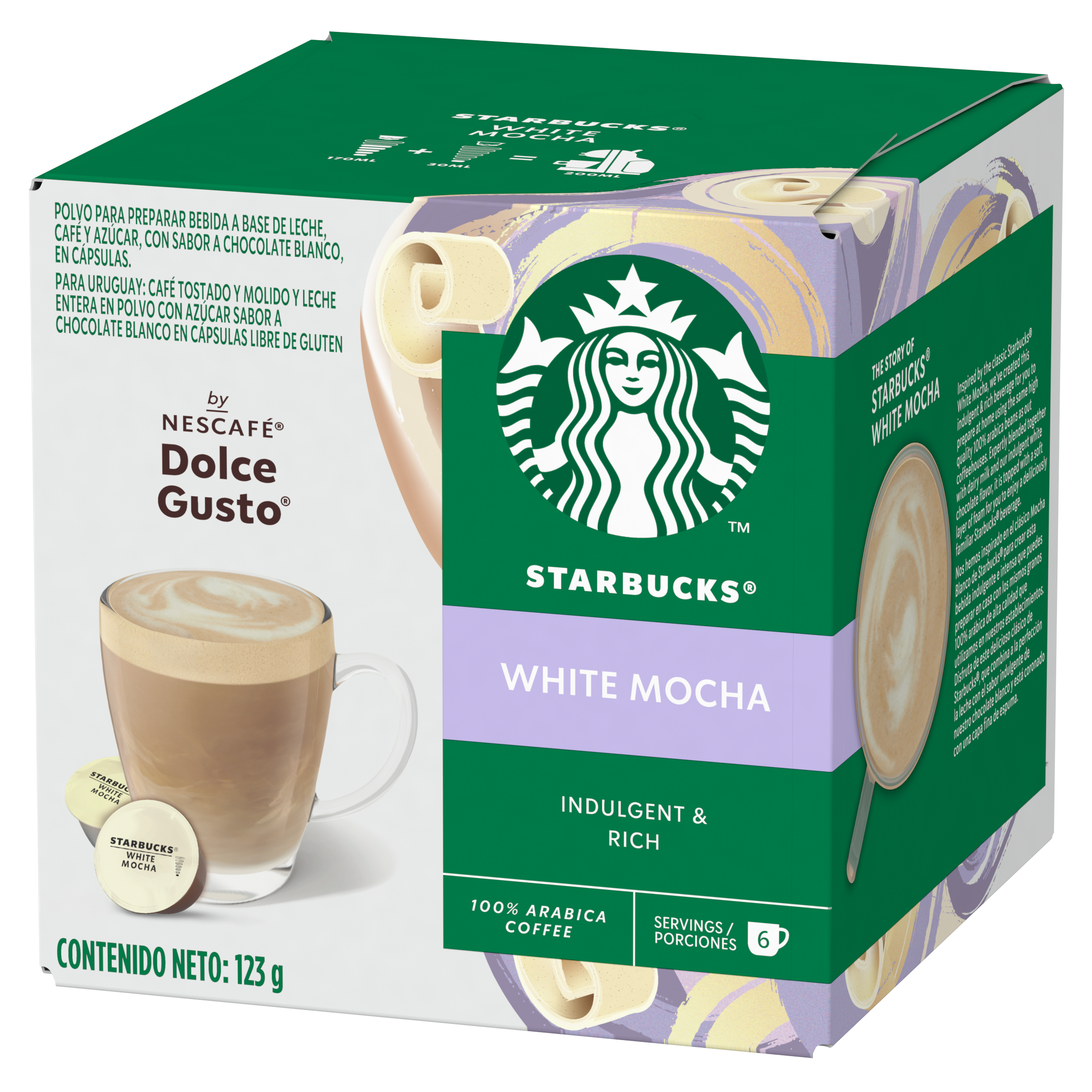 Pack 3 Café STARBUCKS DOLCE GUSTO White Mocha 12 cápsulas-2