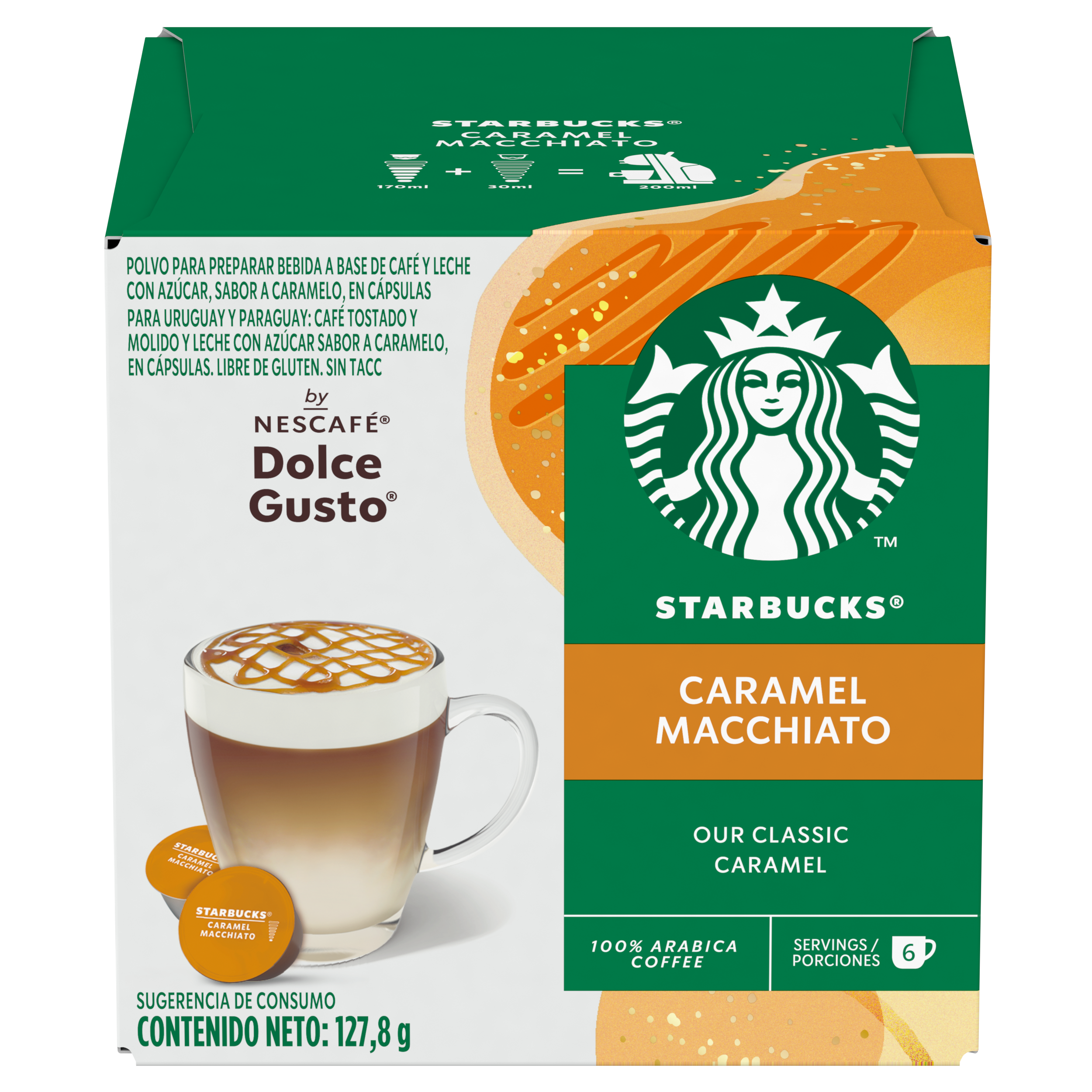 Cafetera Genio S Plus + Cápsulas de Café Starbucks Caramel Macchiato X3 Cajas-2
