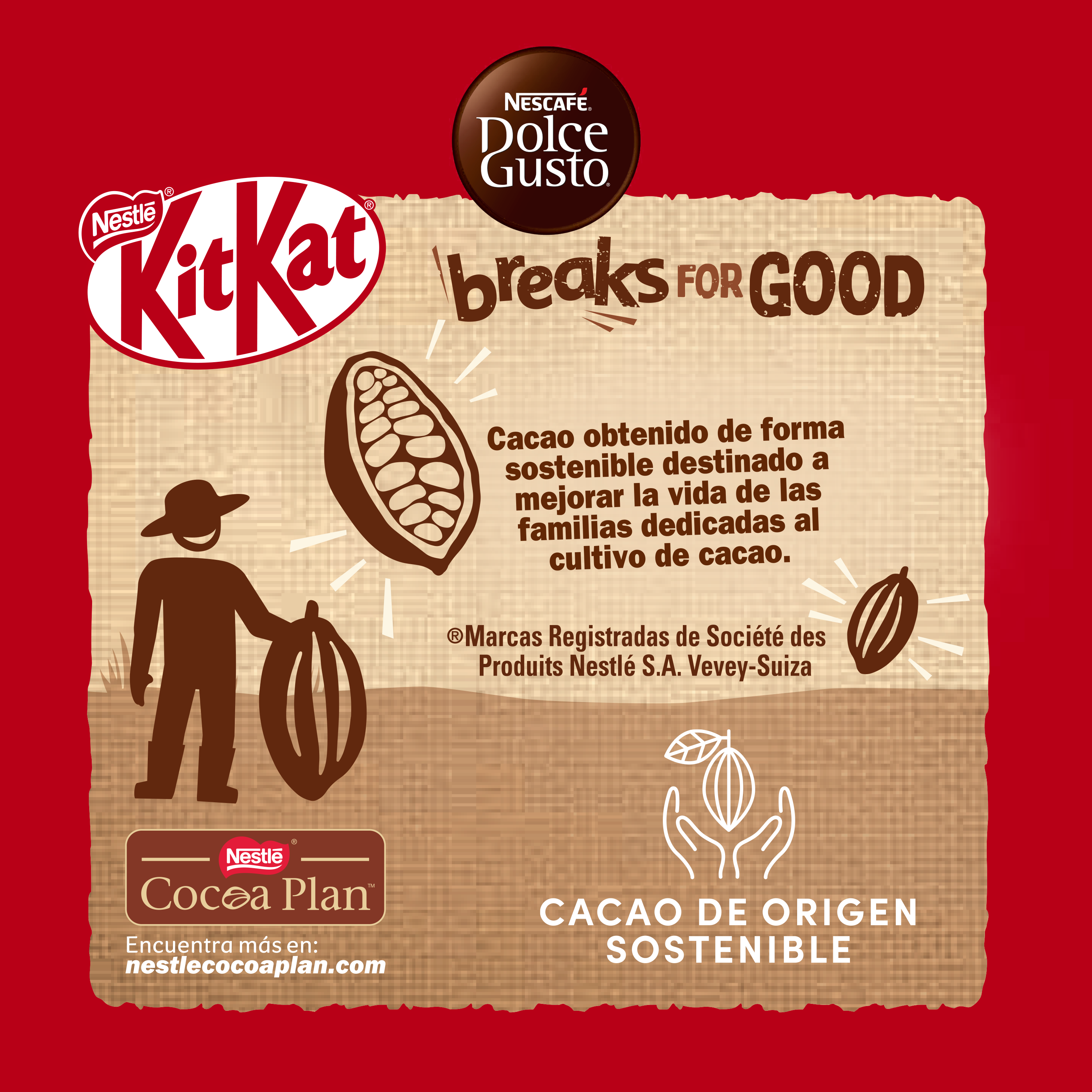 Pack 3 Café NESCAFÉ DOLCE GUSTO® Kit Kat 10 Cápsulas-5