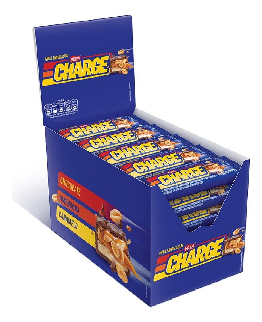 CHARGE® Barra Chocolate Maní 40g Caja 30 unidades-0