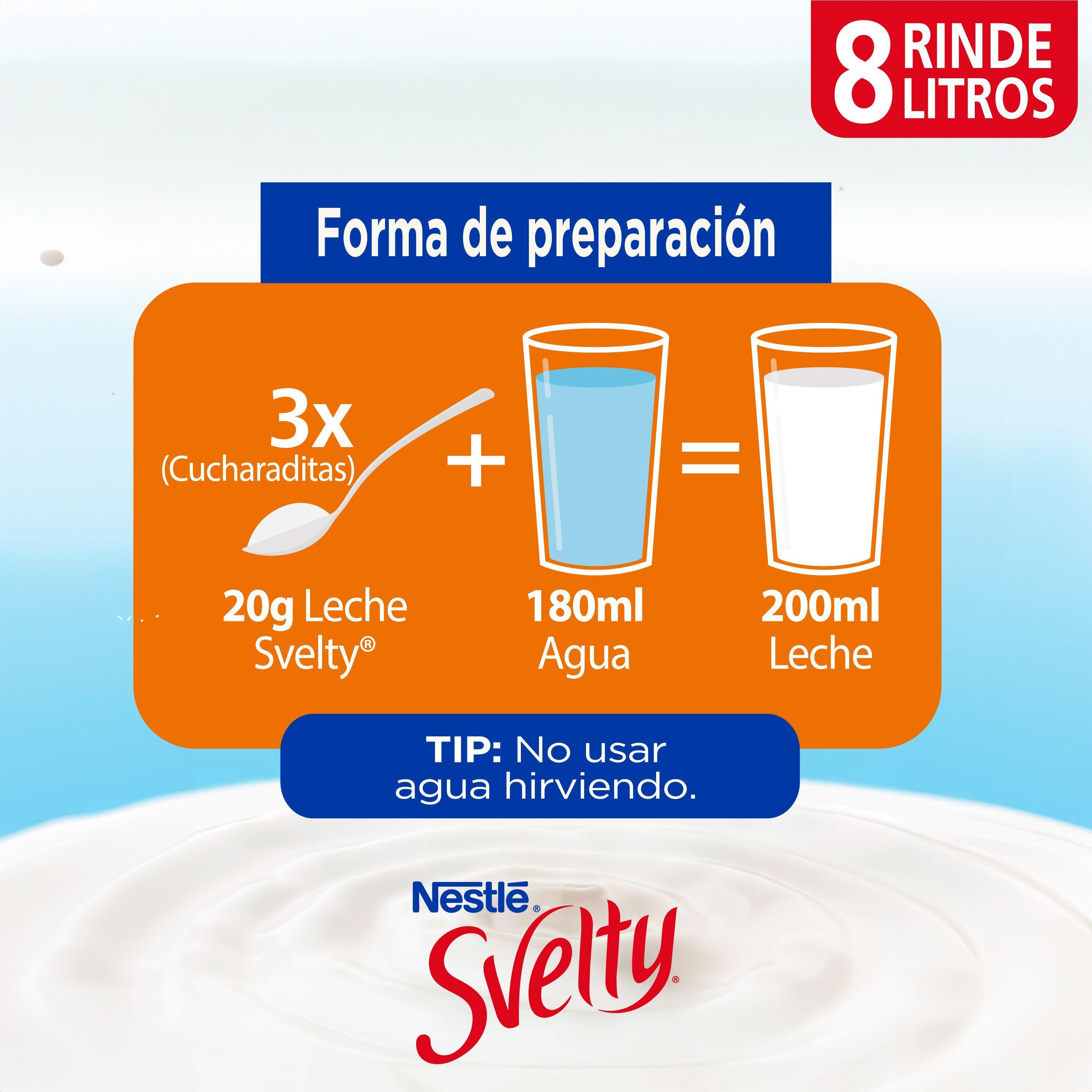 Leche en Polvo SVELTY® MOVE+ Descremada Sin Lactosa Bolsa 800g Pack X2-1