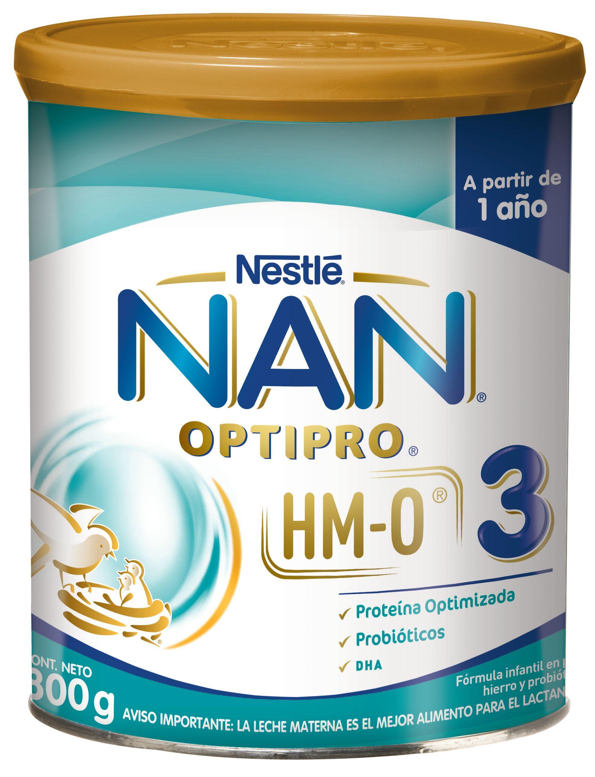 NAN 3 Optipro con HM-O 800g Fórmula Infantil x2 Unidades-1