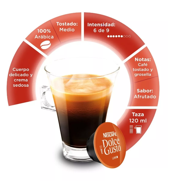 Cápsulas de Café NESCAFÉ® DOLCE GUSTO® Lungo Caja 16 Cápsulas-1