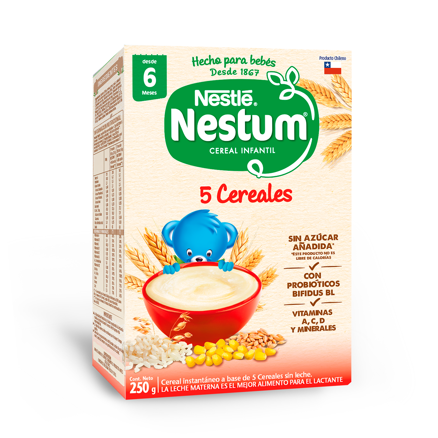 Cereal Infantil NESTUM® 5 Cereales 250g Pack X3-2