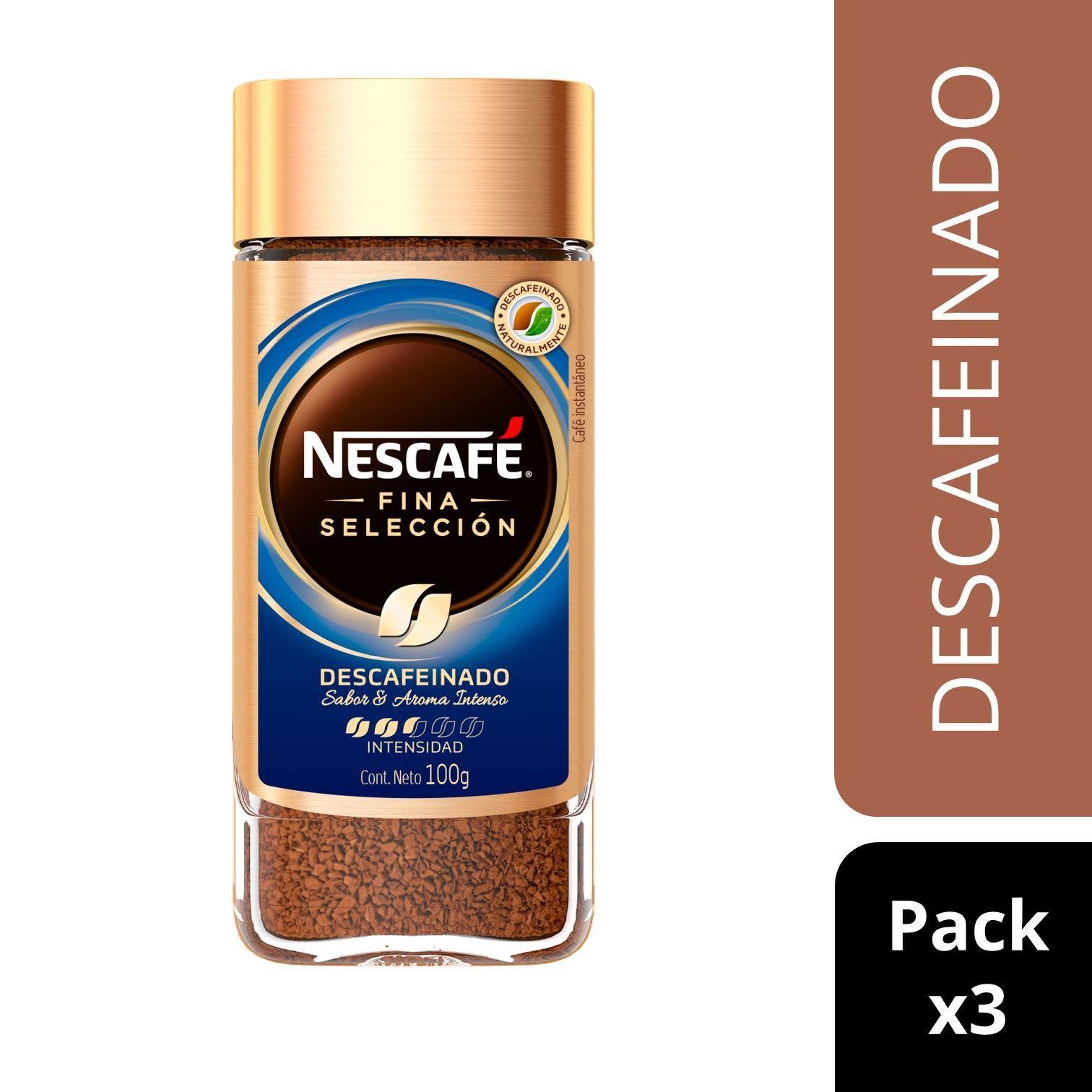 Café NESCAFÉ® Fina Selección Decaf 100g Pack X3-0