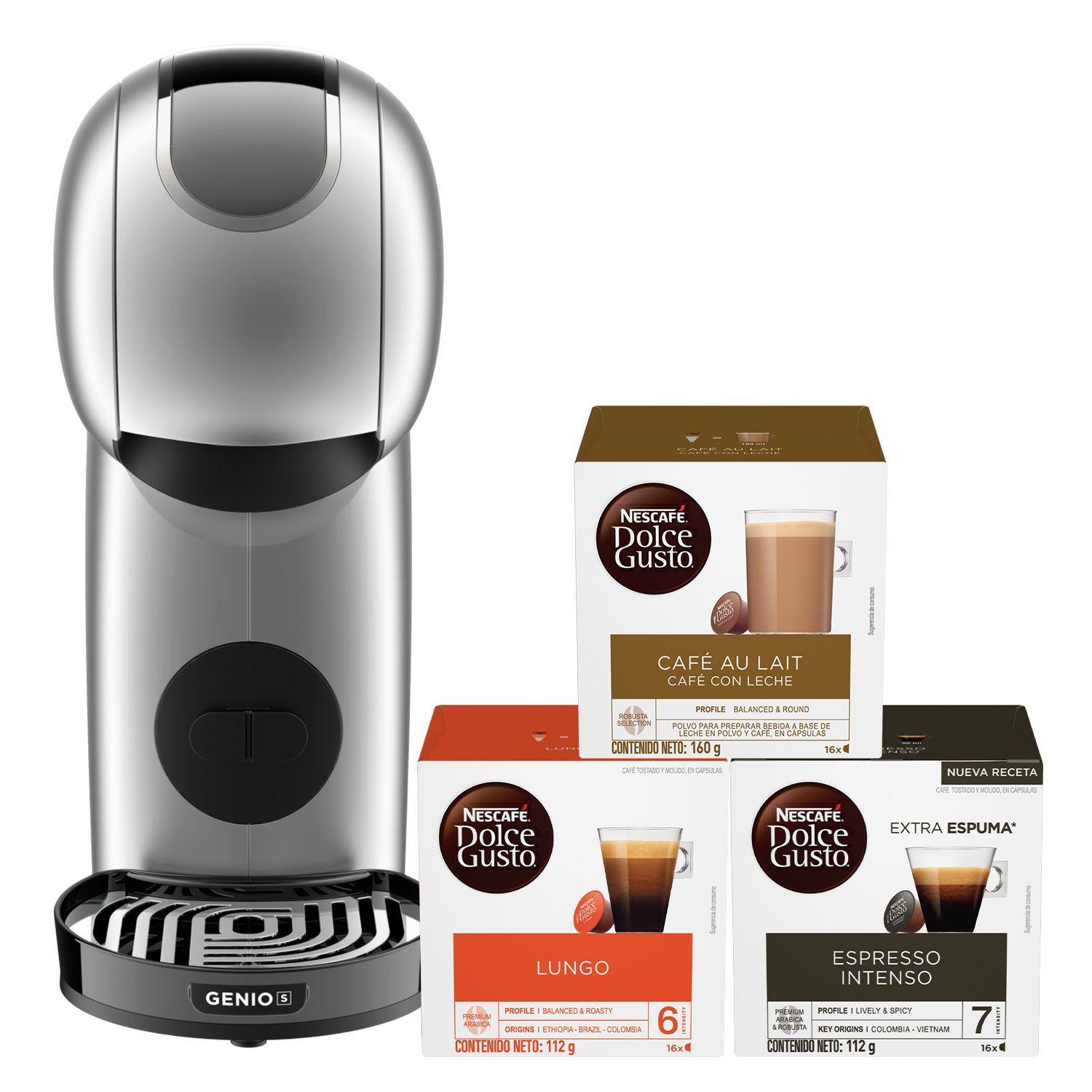Cafetera DG Genio S Touch Silver + Cápsula Café X3 Caja-0