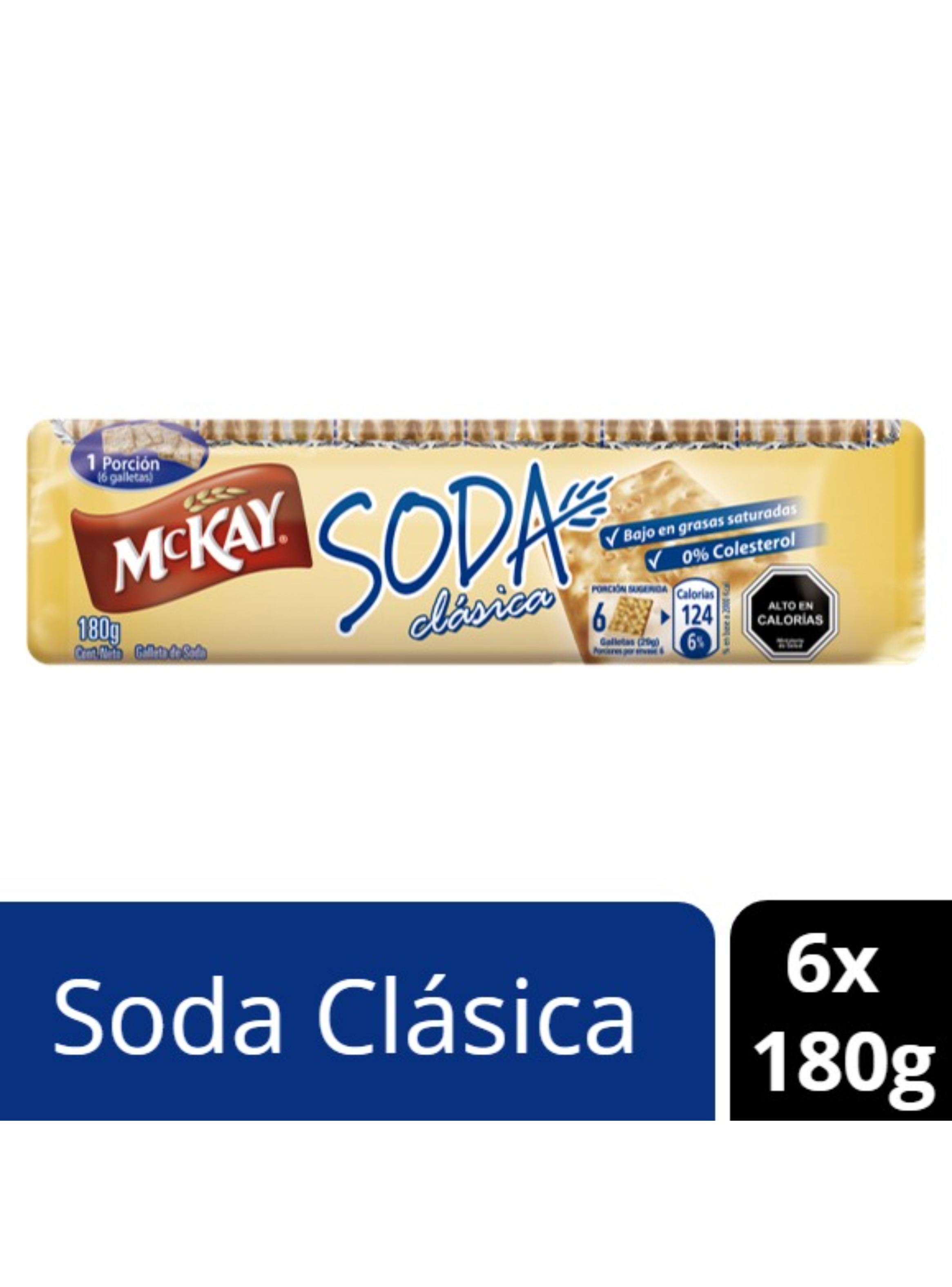 Galletas MCKAY® Soda Clásica 180g X6Por Nestlé-0