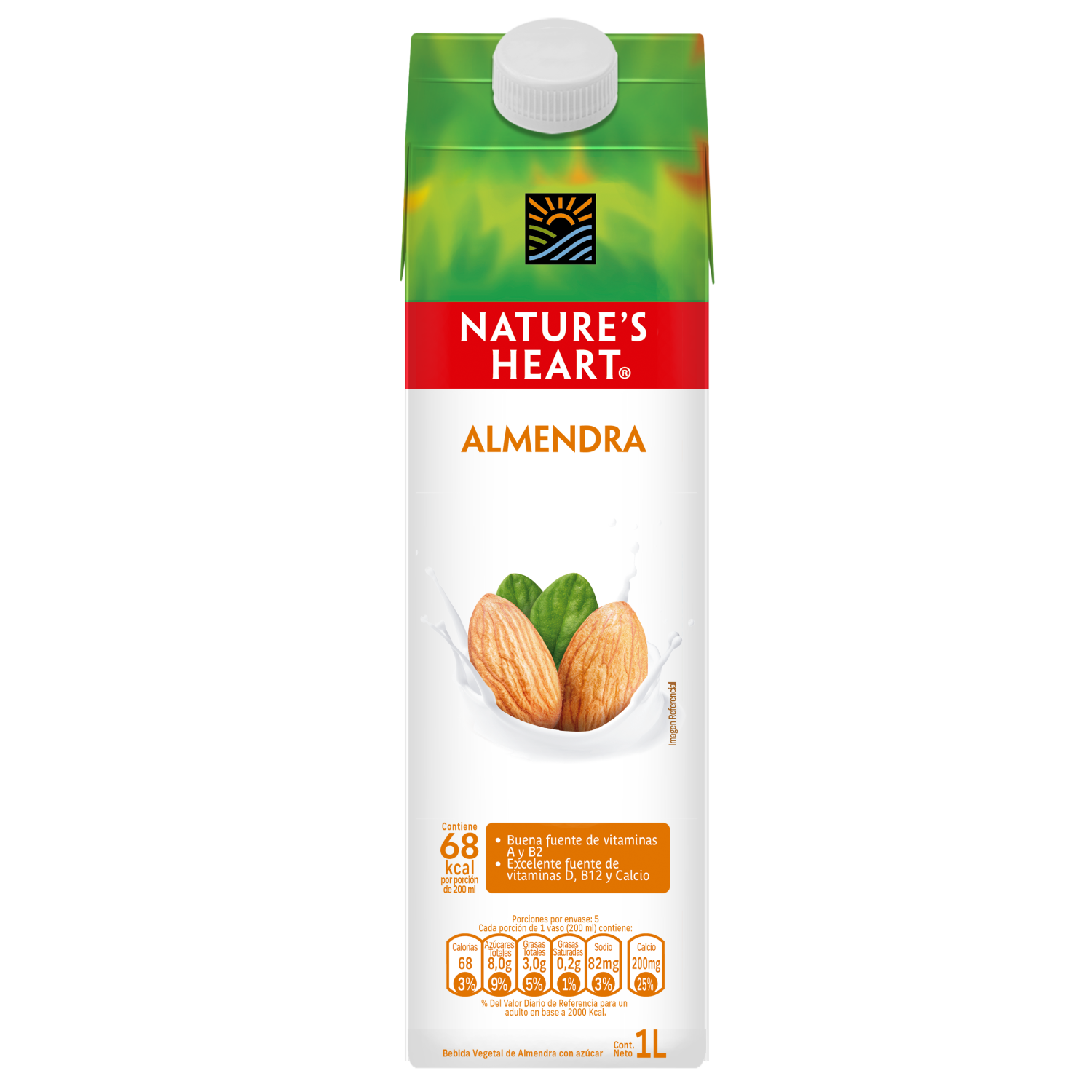 Bebida Vegetal Nature's Heart® Almendra 1l-0