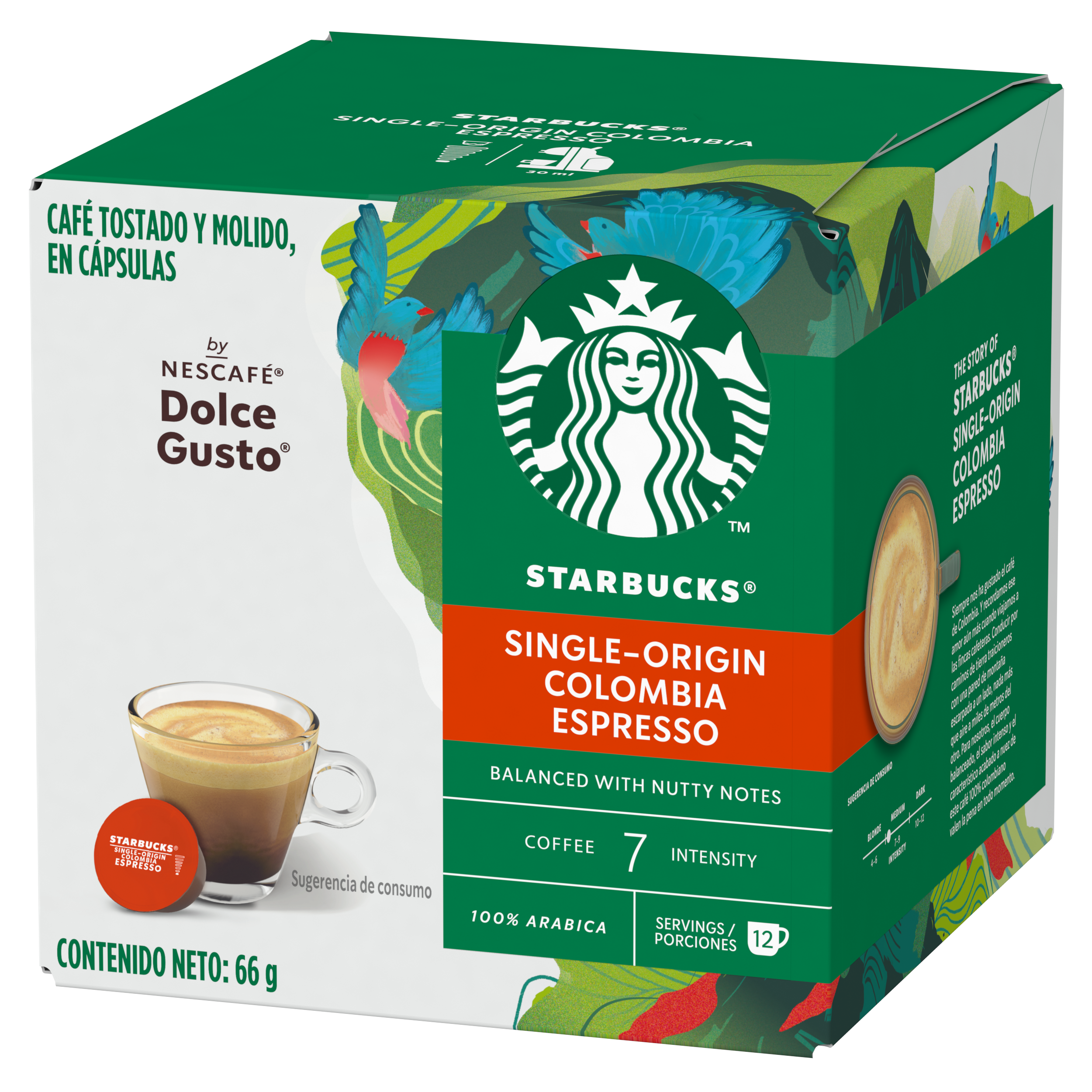 Starbucks NESCAFÉ® Dolce Gusto® Espresso Colombia 12 Cápsulas X3Cajas-2