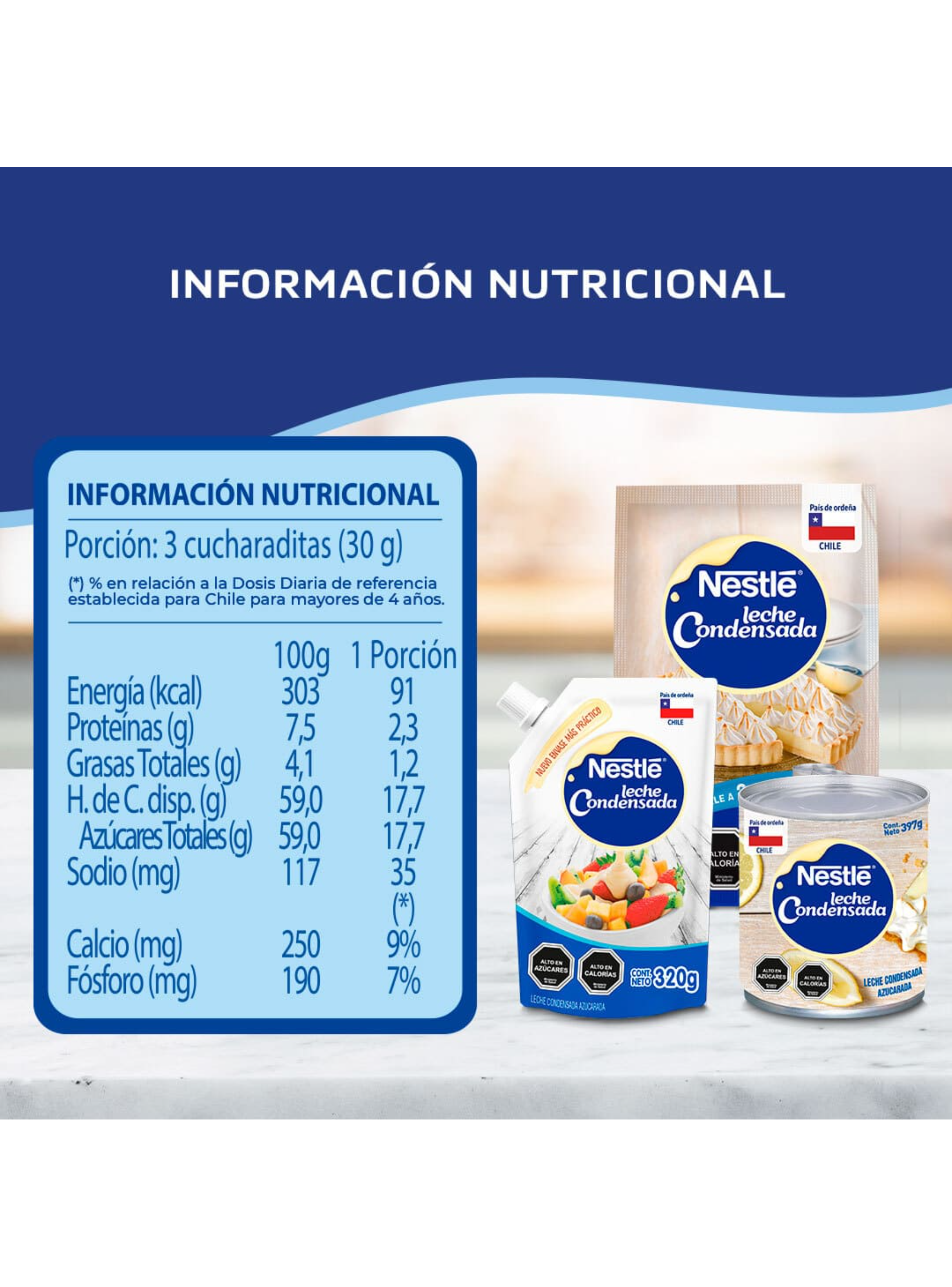 Leche Condensada NESTLÉ® Doypack 320g Pack X4-1