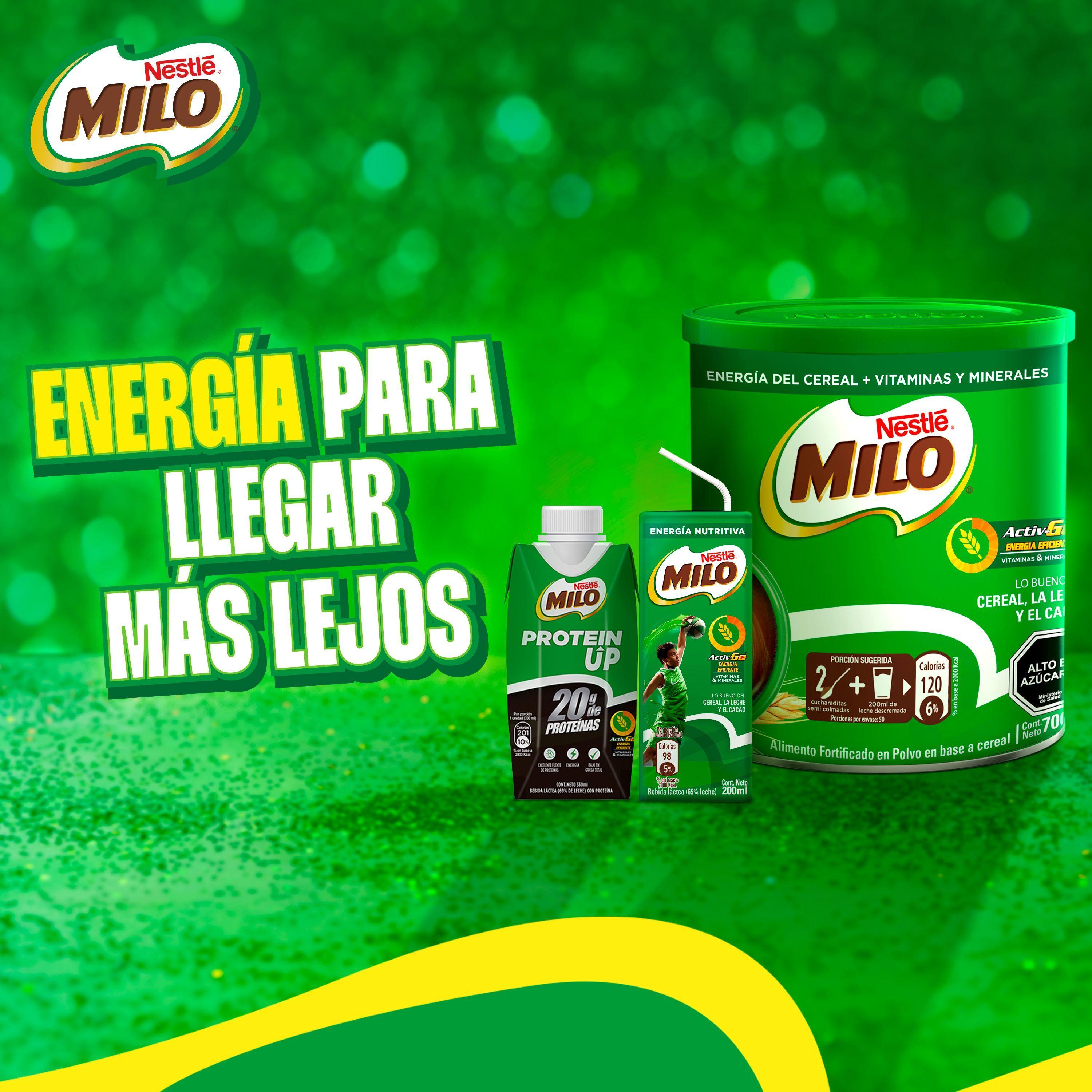 Saborizante Leche MILO ACTIV-GO Bolsa 1000g PackX2-3