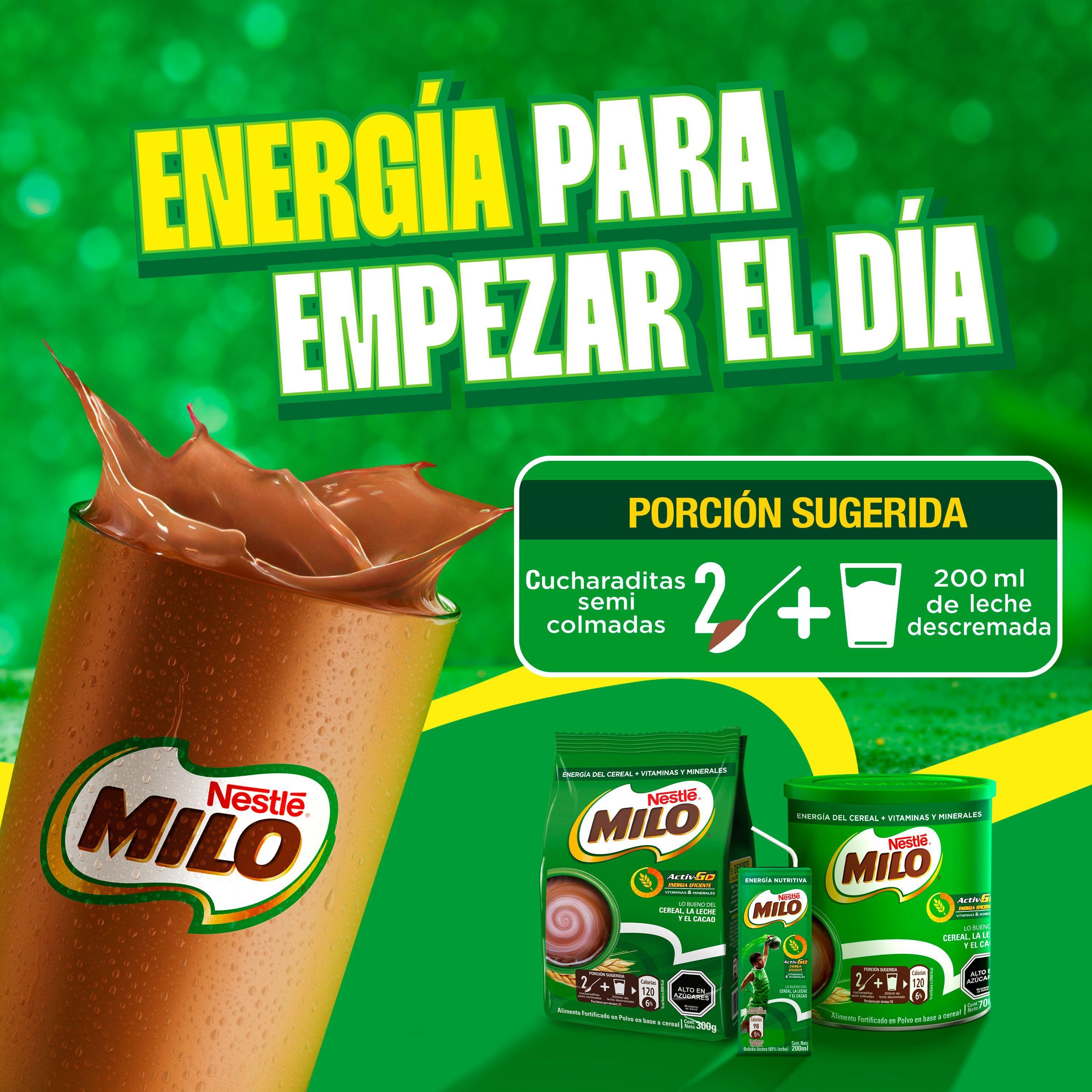 Saborizante Leche MILO ACTIV-GO Bolsa 1000g PackX2-4