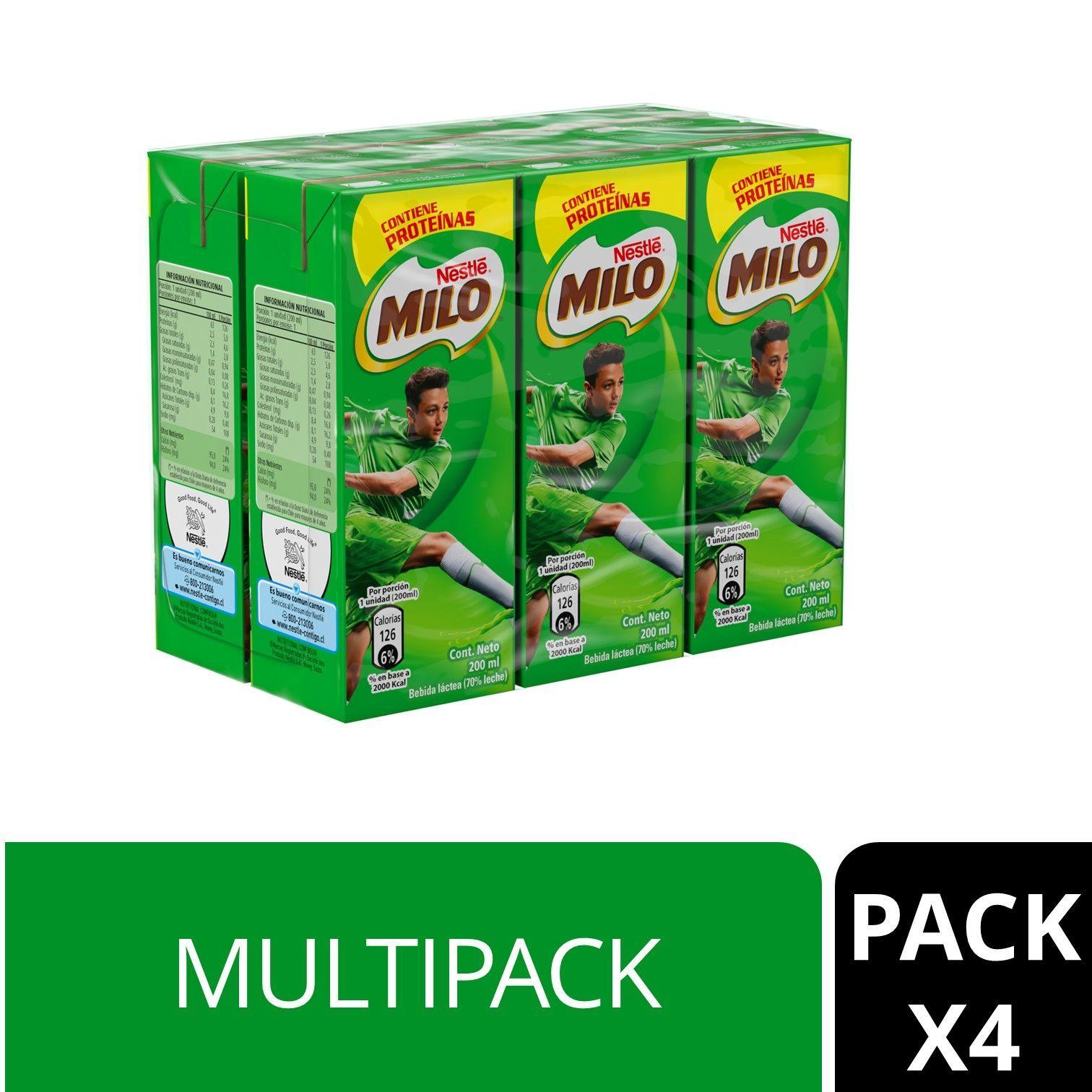 Leche MILO® Multipack 6x200ml X4 Packs-0
