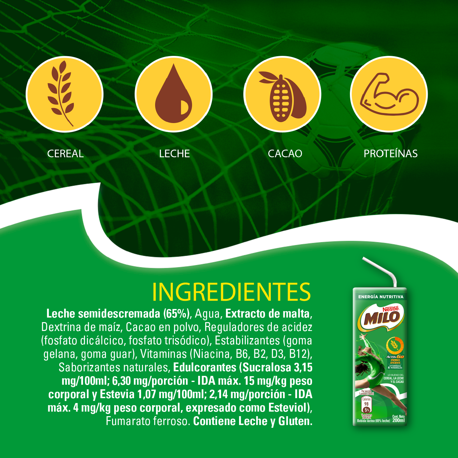 Leche MILO® Multipack 6x200ml X4 Packs-2