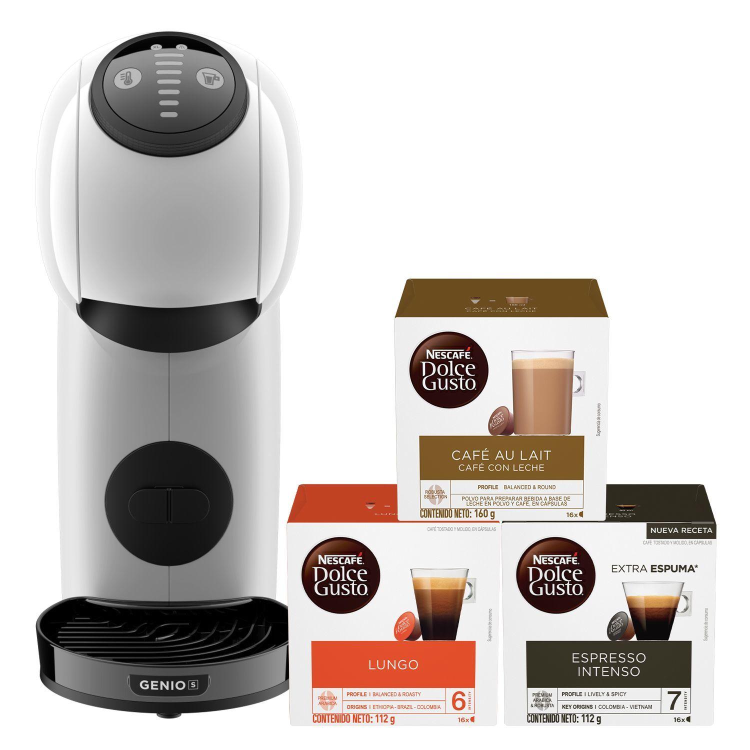 Cafetera DG Genio S White + Cápsulas Café X6 Cajas-0
