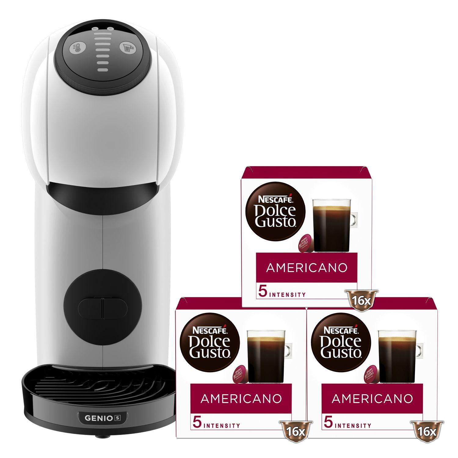 Cafetera DG® Genio S White + Cápsulas X3 Cajas-0