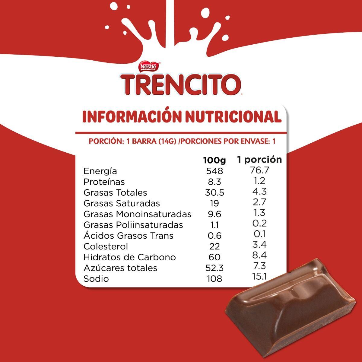 Chocolate de Leche Trencito 14g Caja 20 unidades-5