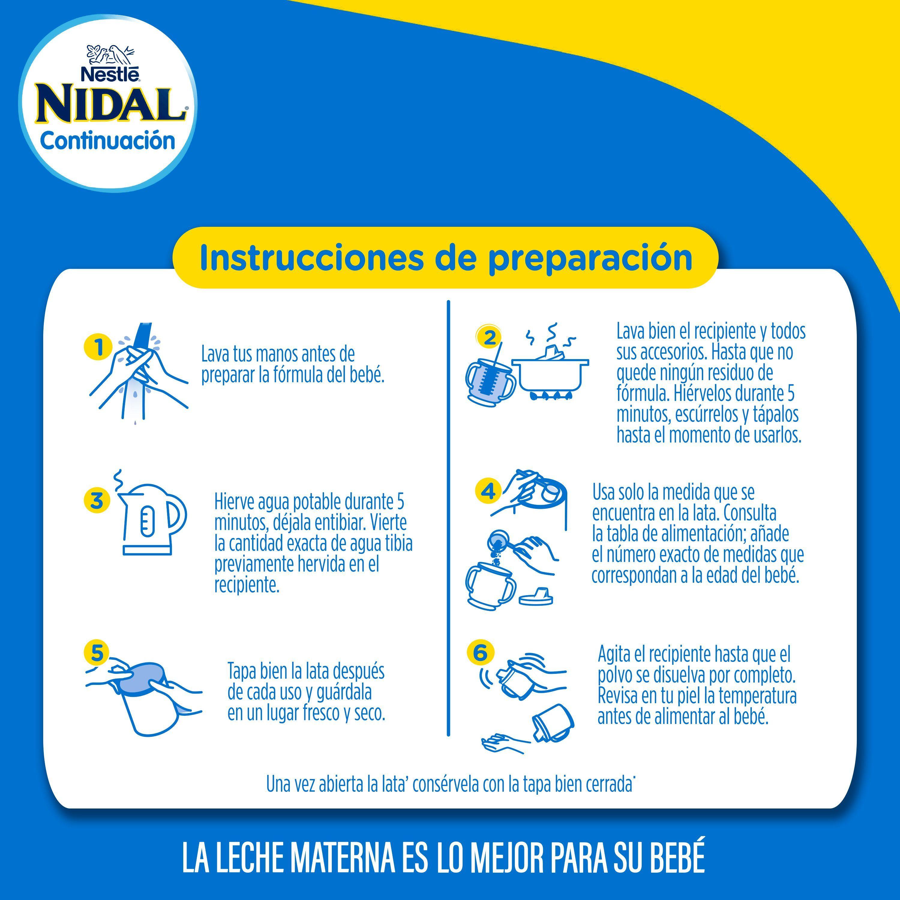 Fórmula Láctea Nidal Inicio 800g -4