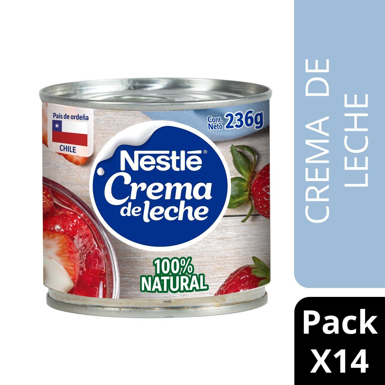 Crema de Leche NESTLÉ® Tarro 236g Pack X14-0