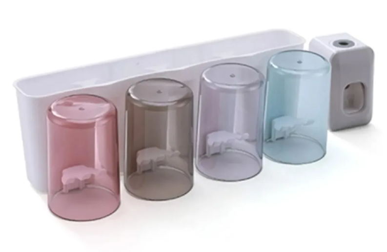 Dispensador Crema Dental Portacepillos 4 Envases / 8 Cepillo-2