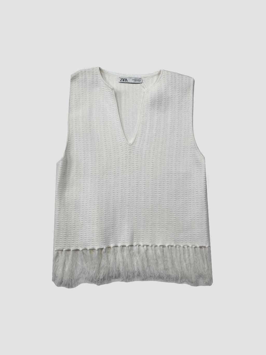 Polera sin mangas ZARA - Talla M (VOP01146916)-0