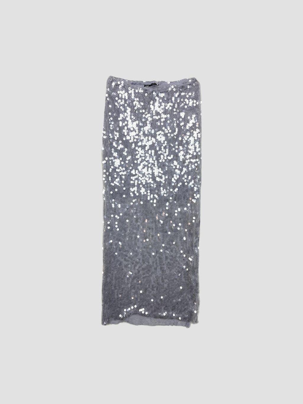 Falda larga ZARA - Talla 38 (VOP01097356)-0