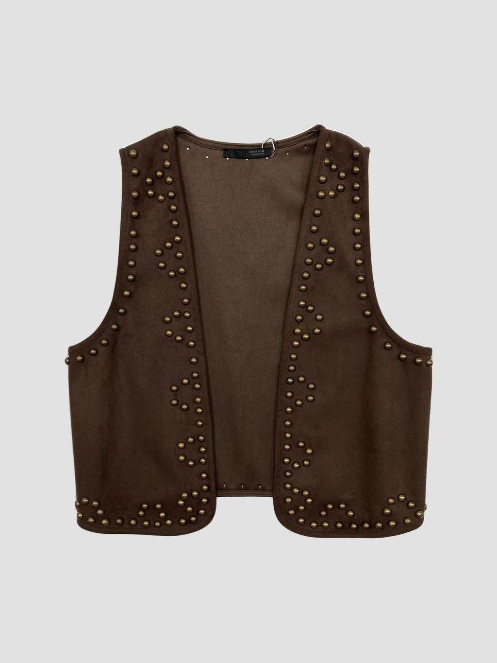 Chaqueta sin mangas ZARA - Talla S (VOP01114993)-0