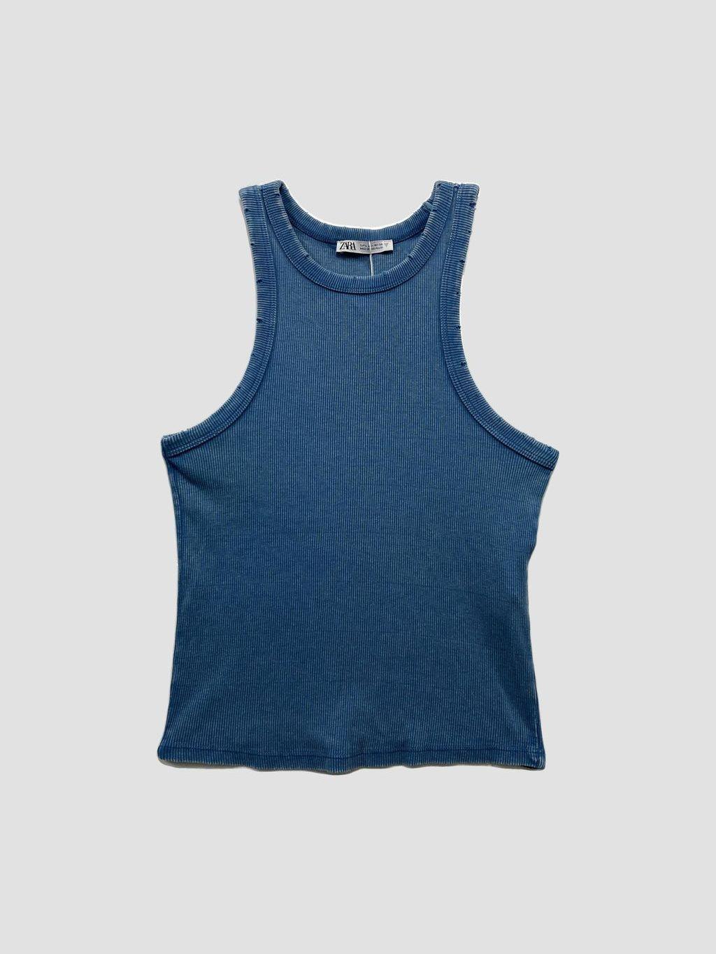 Polera sin mangas ZARA - Talla L (VOP01021266)-0