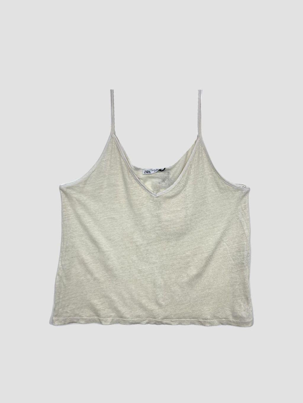 Polera sin mangas ZARA - Talla M (VOP01120525)-0