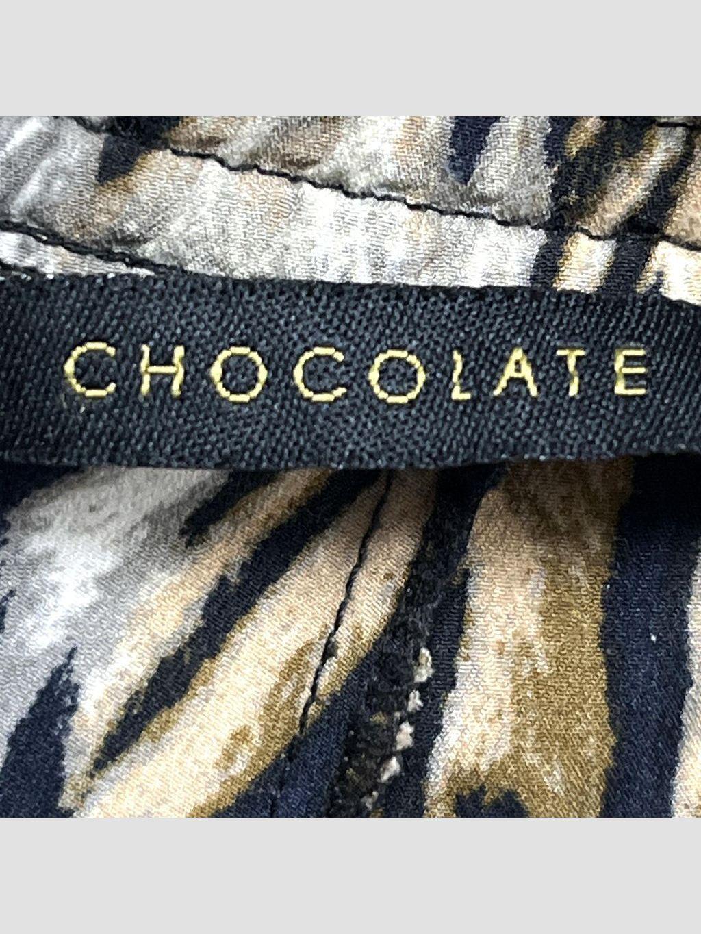 Pantalón palazzo CHOCOLATE - Talla 42 (VOP00914723)-1