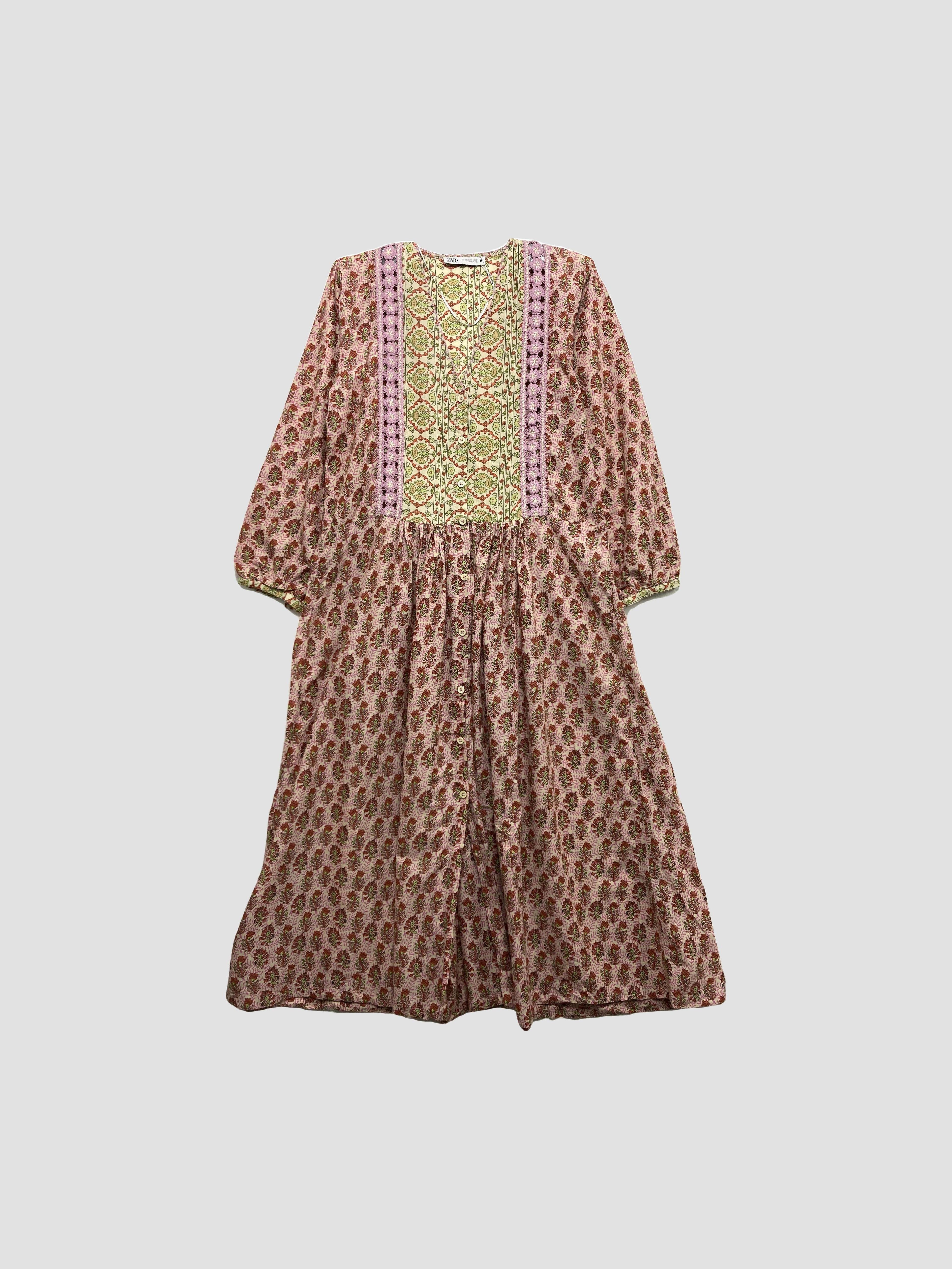 Vestido largo ZARA - Talla XS (VOP01065887)-0