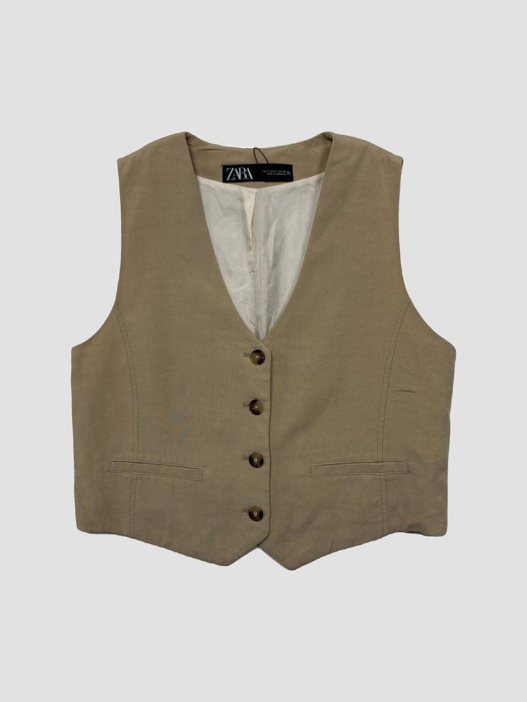 Chaqueta sin mangas ZARA - Talla S (VOP01201852)-0