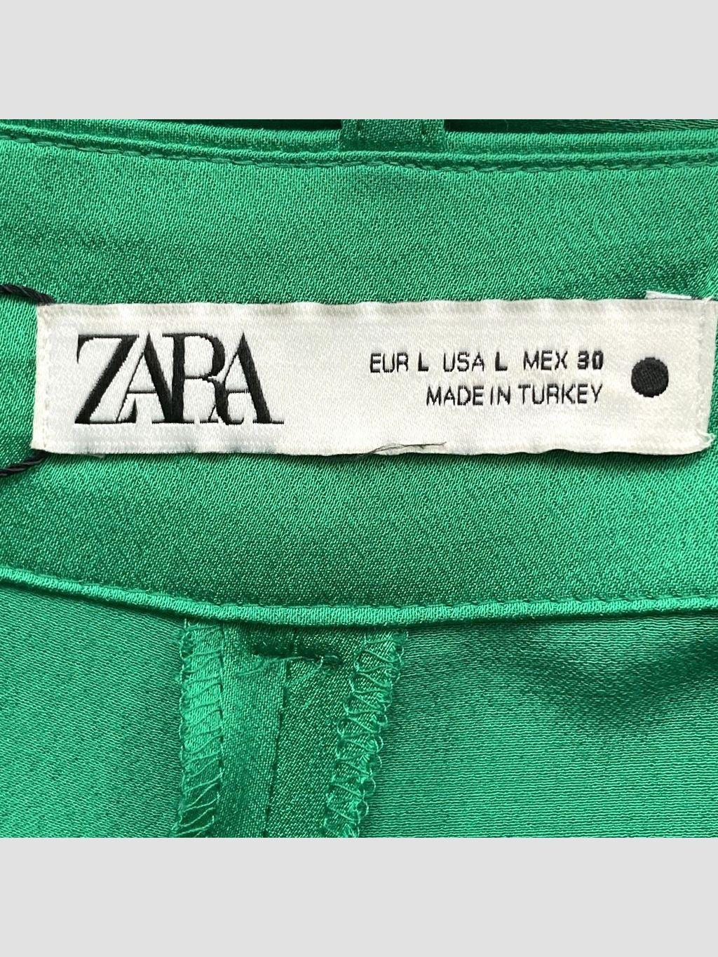 Pantalón palazzo ZARA - Talla 40 (VOP00930246)-1