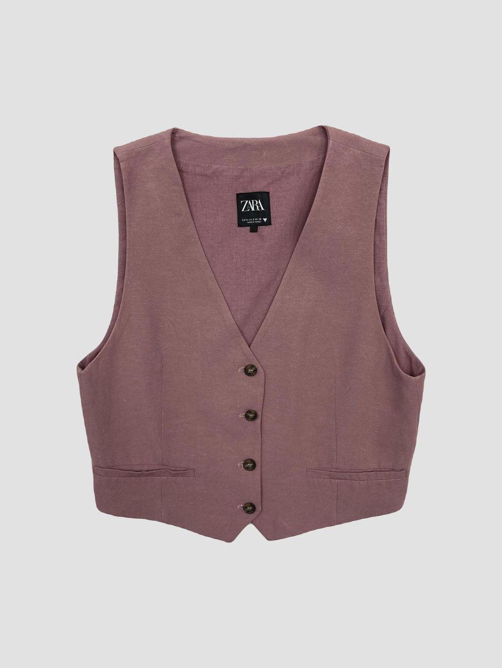 Chaqueta sin mangas ZARA - Talla S (VOP01124853)-0