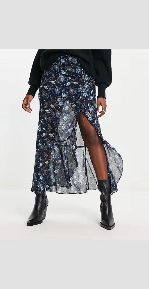 Falda larga FREE PEOPLE - Talla 36 (VOP00970475)-3