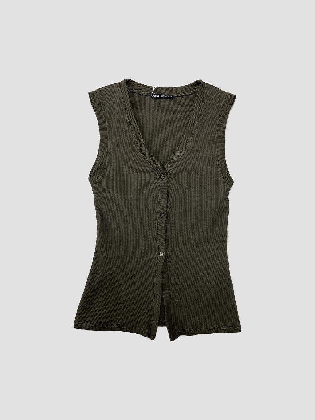 Polera sin mangas ZARA - Talla S (VOP01153946)-0