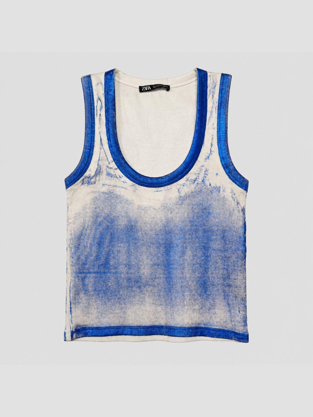Polera sin mangas ZARA - Talla S (VOP01216378)-0