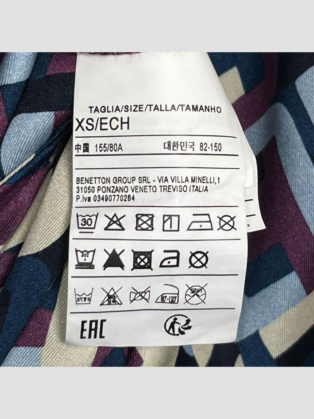 Vestido corto UNITED COLORS OF BENETTON - Talla XS (VOP01214800)-2