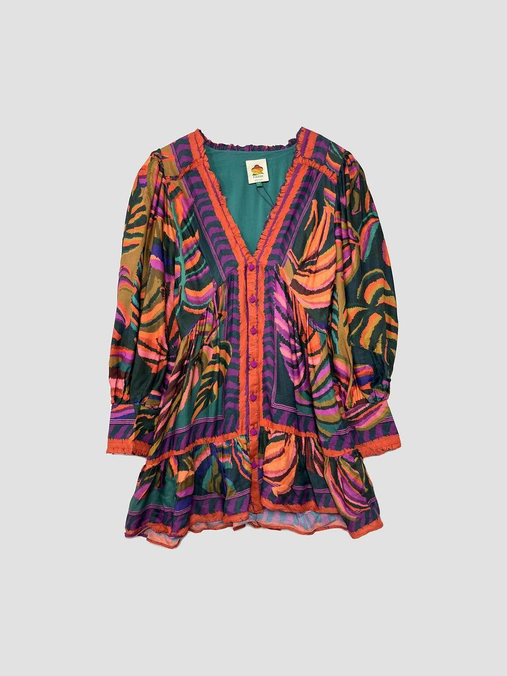 Vestido corto FARM RIO - Talla L (VOP01206271)-0