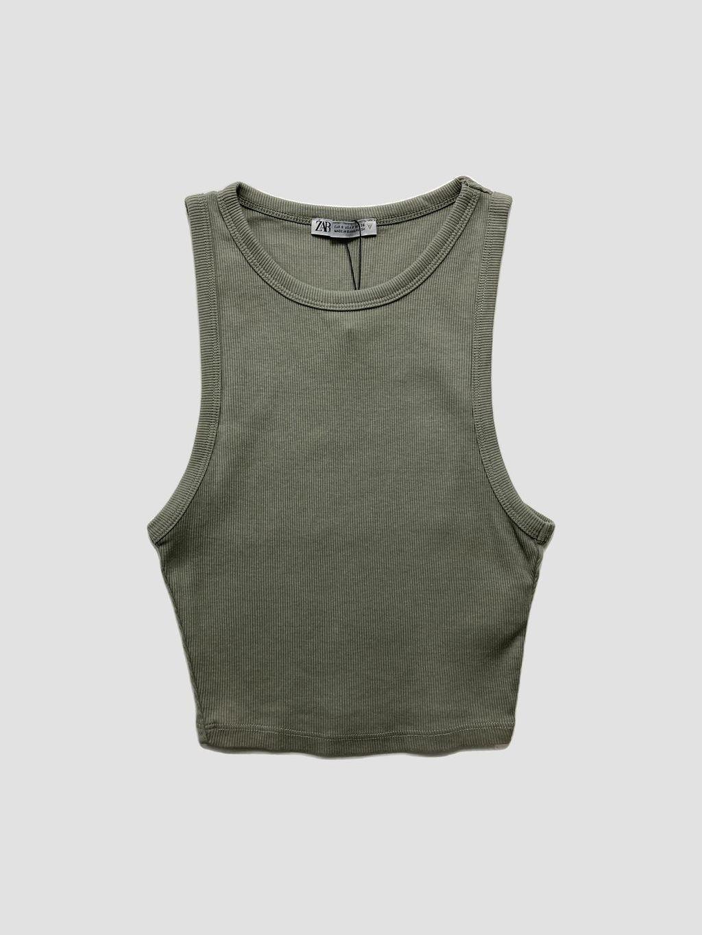 Polera sin mangas ZARA - Talla S (VOP00949025)-0