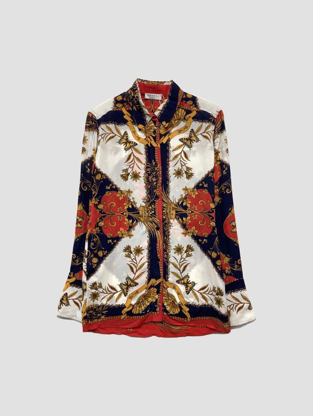 Camisa SANDRO - Talla XXS (VOP00985816)-0