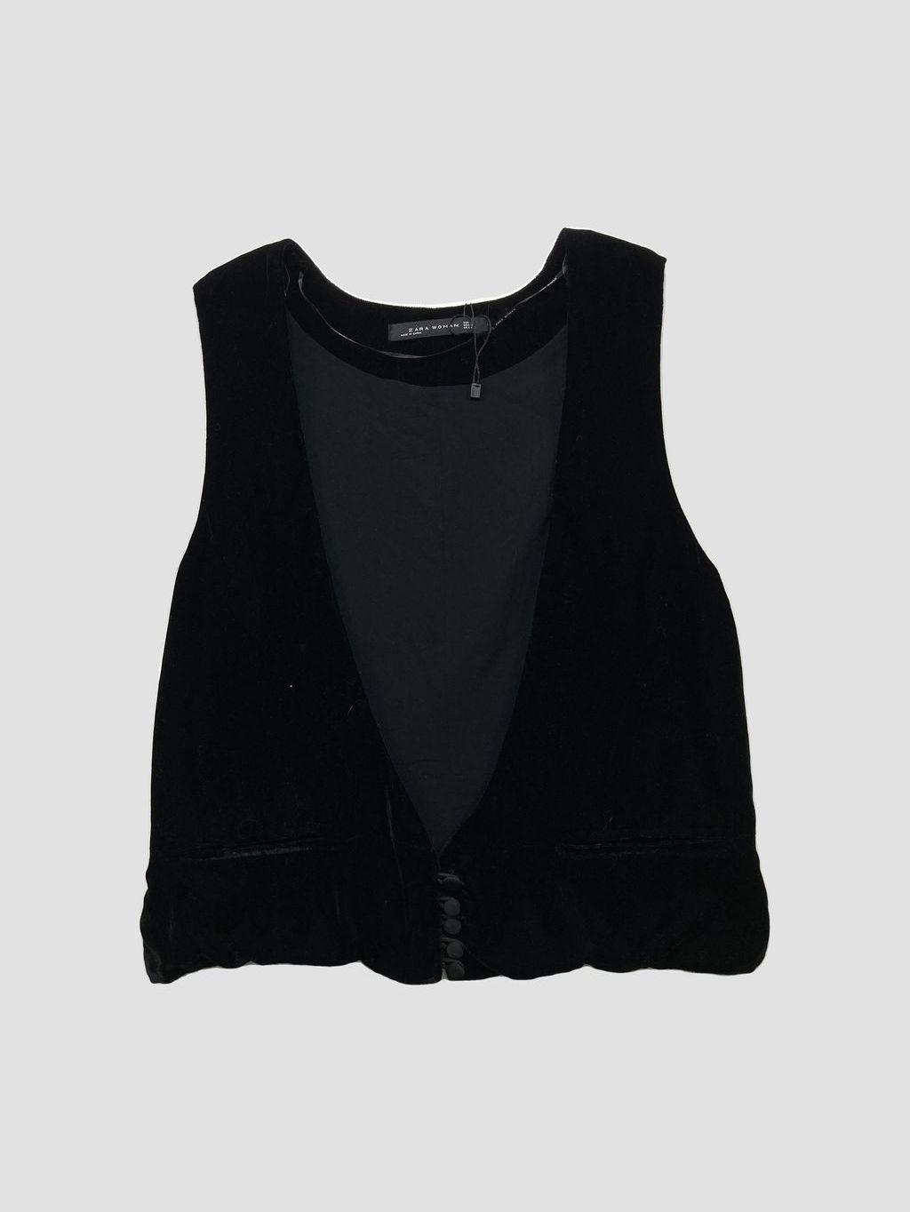 Chaqueta sin mangas ZARA - Talla S (VOP00938421)-0