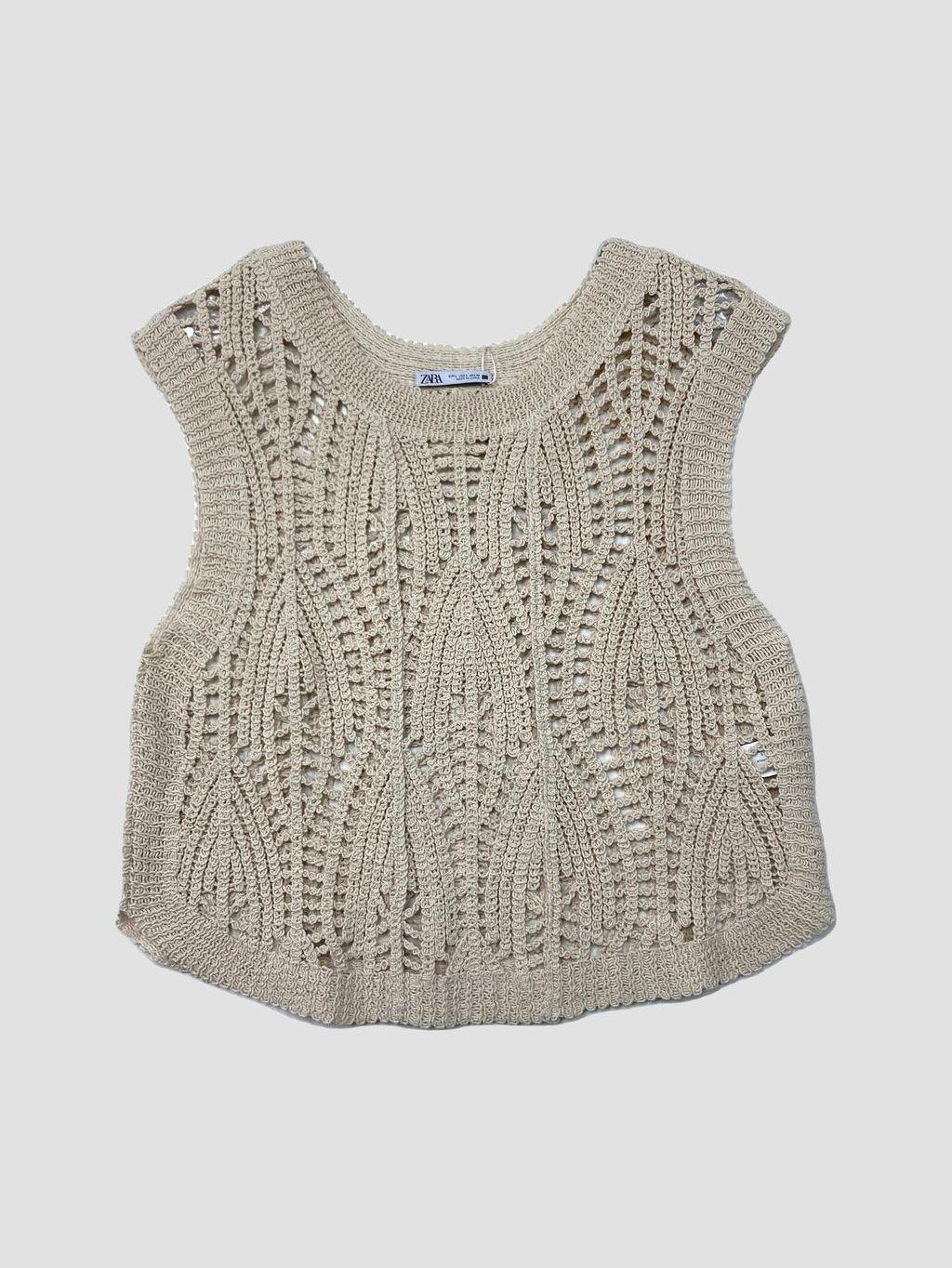 Polera sin mangas ZARA - Talla L (VOP01133421)-0